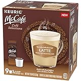 McCafé Cafe Selections Latte K-Cup Coffee Pods & Froth Packets (9 Pods and Packets)