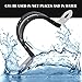AKIHISA 12 Pcs 80mm Rubber Pipe Strap 304 stainless steel Rubber Cushioned Cable Clamp, 2 hole u-tube strap clamp for Tube, Pipe or Wire Cord Installation