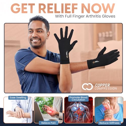 Copper Compression CCFFG Full Finger Arthritis Gloves thumb #1