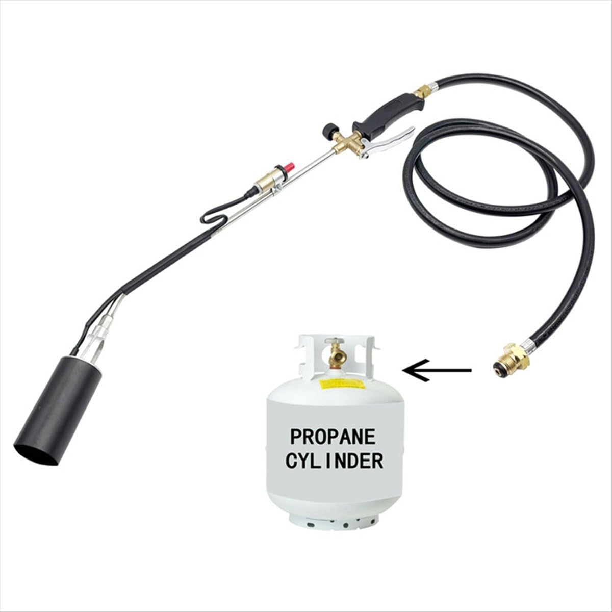 Bruciatore portatile a propano per giardino, copertura in legno, neve, strada, carbone