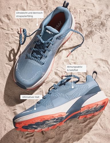 RevolutionRace Daytrek Walking Shoes für Herren, Leichte und Atmungsaktive Wanderschuhe, Captain's Blue, 42