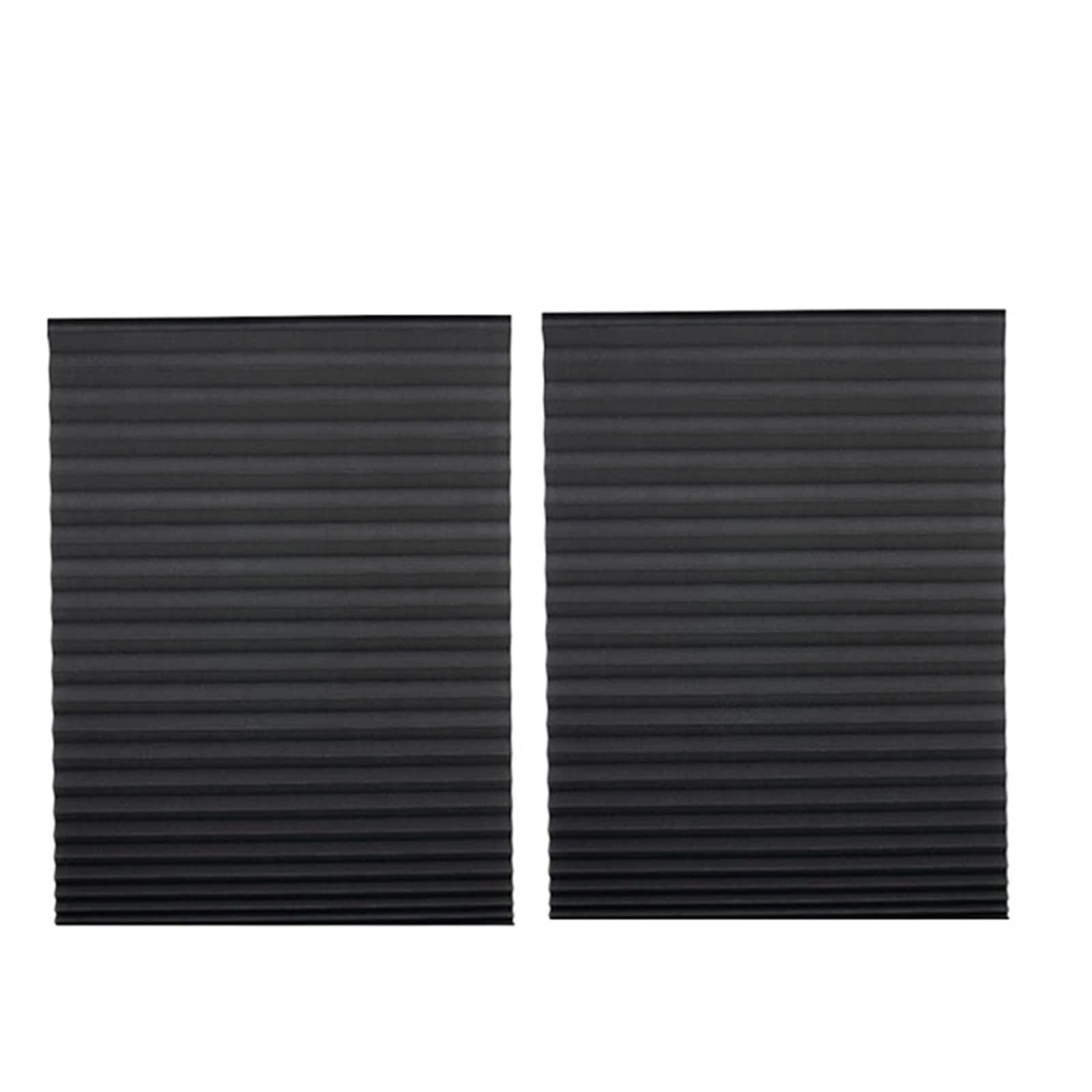Temporary Blinds Black Pleated Living Room Window Shading Curtain Without Punching Adhesive Folding Blinds Bathroom Curtains(90X150cm)