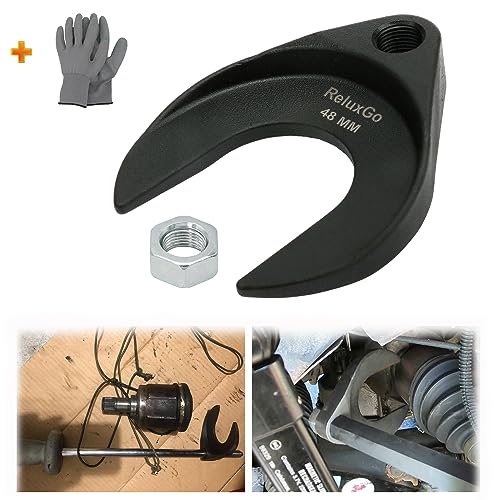 ReluxGo Inner CV Axle Removal Tool 48mm with Nut Front Wheel Drive Axle Pulley Attachment Fits Slide Hammers with 5/8-18 Threads CV Joint Axle Removing Tool