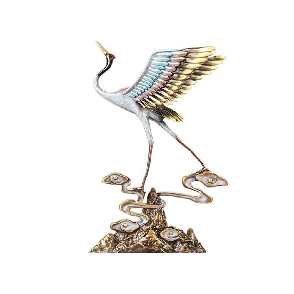 Sculpture de table en cuivre luxe pour une décoration d'entrée raffinée