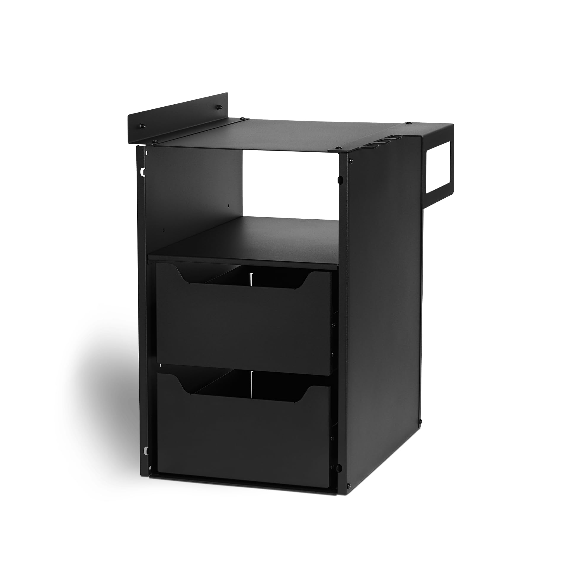 BURNHARD® Einbauregal für Gasgrill Big FRED und Fat FRED, 30 x 39 x 50 cm, Aufbewahrung Grillzubehör, Unterschrank-Regal, Schubladenschrank, wetterfest, pulverbeschichteter Stahl