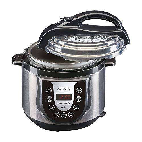 Panela De Pressão Eletrônica Ped-02 220v/60hz Agratto, Agratto, 3879, Inox