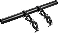 Vista 9 de XNX Extensión extensora de manillar doble de bicicleta de aleación de aluminio, accesorios de soporte de bicicleta súper largo, para soportes