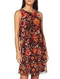 Desigual; Woman; Dress Sleeveless; Black; Luisi; Knee long; Flowers