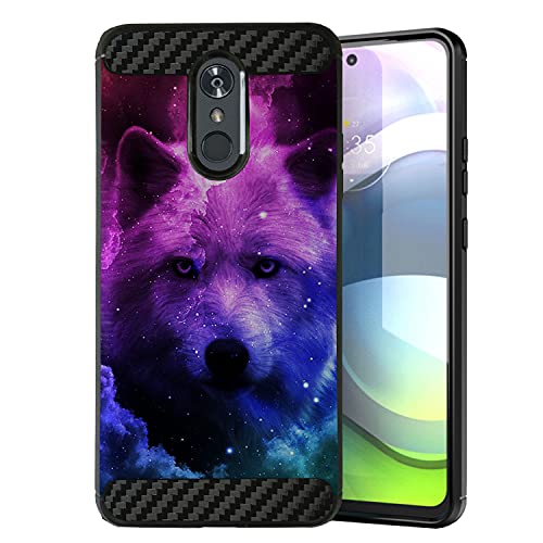 CasesOnDeck Slim Case for LG Stylo 4/ LG Stylo 4 Plus/LG Q Stylus - Flexible Embossed Texture Sure Grip Bumper Case (Galaxy Wolf)