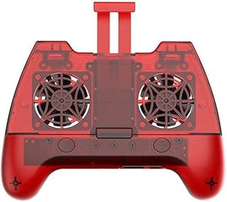MQPALZKD Mobile Gamepad Controller Joystick Fans Fans Power Band Gamepad Cuatro periféricos auxiliares(Rosso)