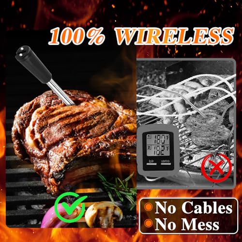 Kabelloses Smart Fleischthermometer, Grill Thermometer mit 60m,100% Wasserdicht, Multi-Sensor Technologie,Grillthermometer mit APP,Bratenthermometer für Küche... – Bild 3