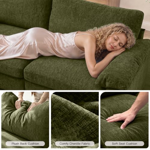 Image of Sectional Couches for Living Room, 141 inch U Shaped Cloud Sofa & Couch