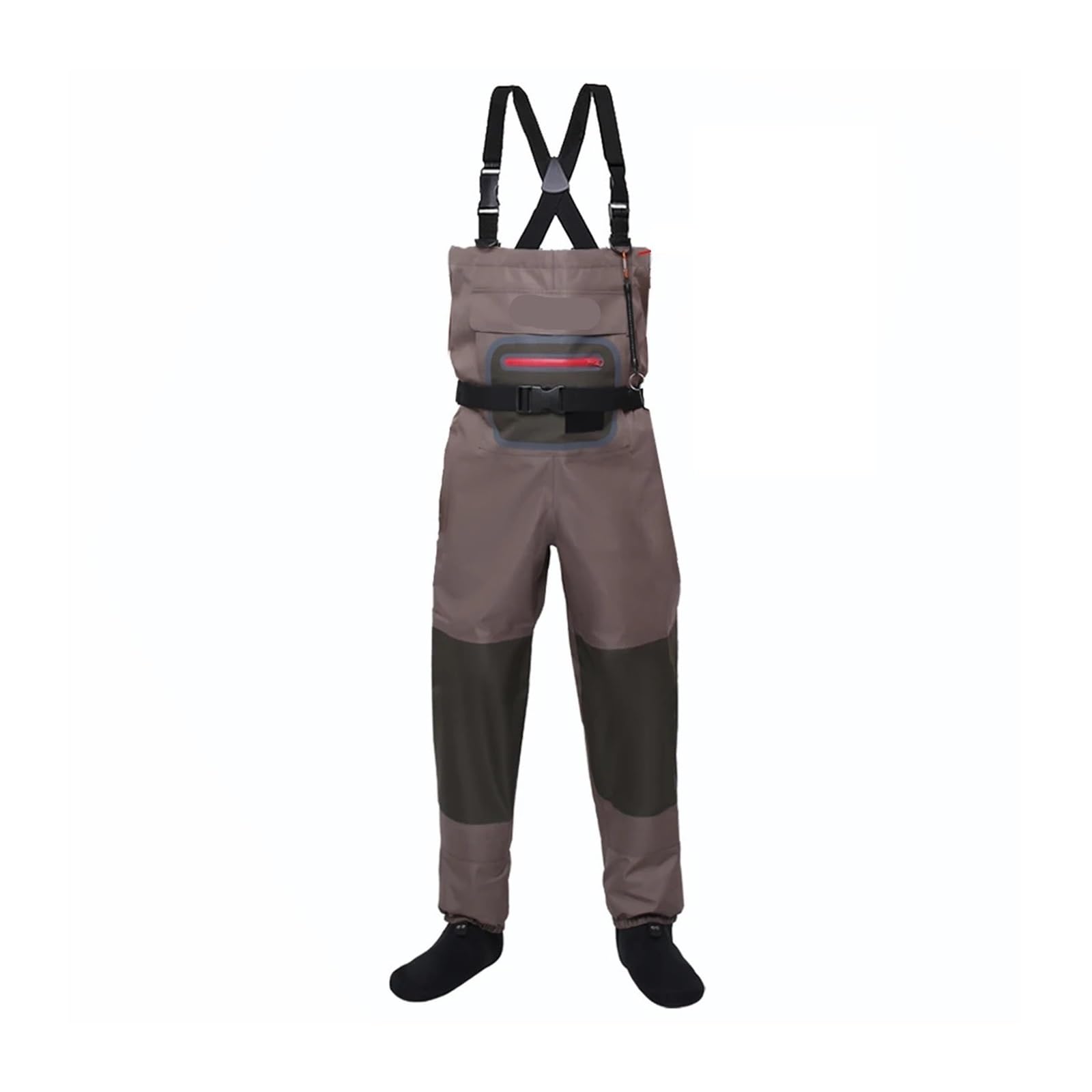Wathose Herren Wathose for Fliegenfischen, atmungsaktiv, wasserdicht, mit Strumpffuß, Flusswathose for Damen und Herren