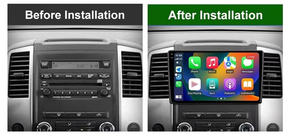Radio de coche 2 DIN para Nissan Xterra con manos libres Bluetooth 2