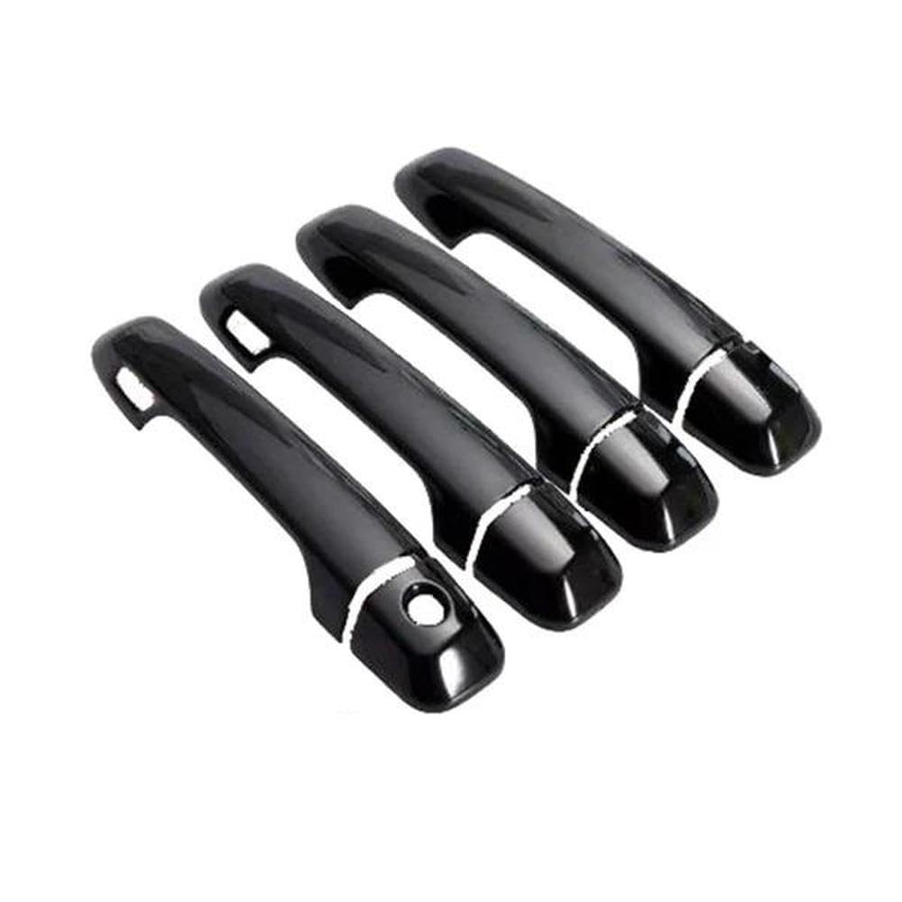 SXQPOCAR for 4Runner 5th Gen 2010-2022 Gloss Black Smart Door Handle Cover Stickers Trim Car Protective Style Accessories Replacement Parts(2 Keyless Entry)