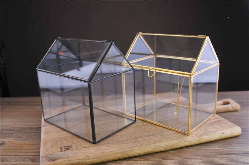 vtwonen Glazen Opbergdoos Vitrine - Zwart (33 cm vtwonen Glazen Opbergdoos Vitrine - Zwart (33 cm