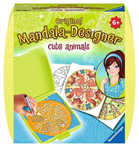 Ravensburger Mandala Designer Mini Cute Animals 29766, Zeichnen Lernen für...