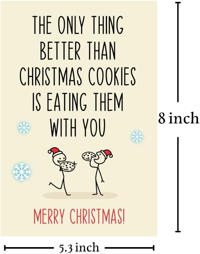 Miniatura 2 de Cheerin Divertida tarjeta de Navidad con sobres, tarjeta romántica de Navidad para novio, marido, esposa, novia, tarjeta divertida para mamá, hijo,