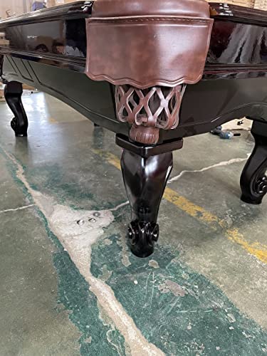 8 Ft. Tunierpoolbillard Billardtisch Pool Modell Winston Nr.:21 Billard mit 3cm starken Schieferplatten Tuchfarbe grün Gestellfarbe Nussbaum Braun – Bild 4