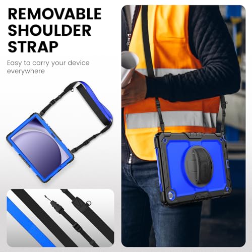 Funda Samsung Tab A9 Plus de 11" Timecity con soporte giratorio 360° y correa 5