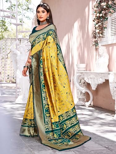 Image of GRECIILOOKS Saree | Women Saree | Cotton Silk Saree | Casual Saree For Women| Saree for Women | Silk Saree | Banarasi Saree