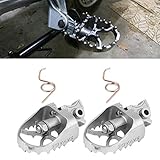 Qiilu Foot Pegs Pedals Rests, Adjustable Motorcycle Front Footrest for F800GS F700GS F650GS R1150GS...