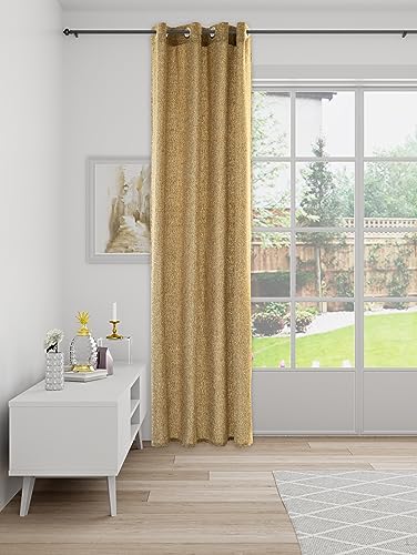 Cortina opaca con ojales y moderno efecto crashoptik para ventanas de dormitorios 2