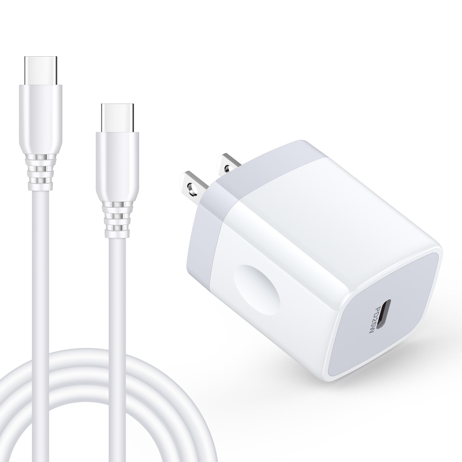 25W Fast Phone Charger for Motorola Razr Ultra 2025, Moto G Stylus/Power/Play 2025 2024 5G, Edge, Edge+, Razr, 2021 2022 2023 2024, One 5G, Pure, Wall Power Adapter with USB C Cable