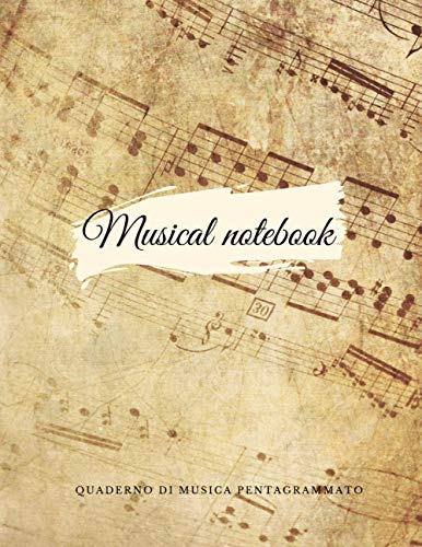 Cahier de musique pour écrire vos partitions sans manquer d'espace de notation