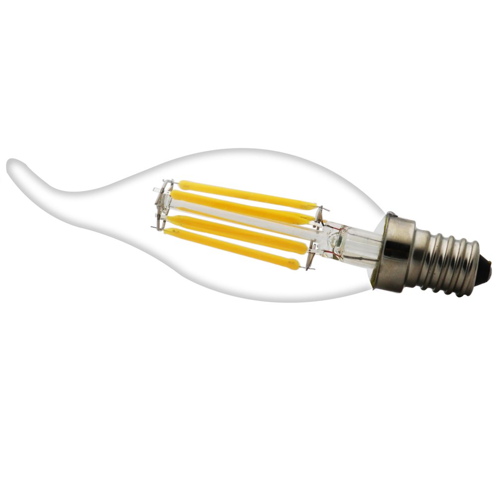 20 Pack E14 Vintage LED Filament Ampoules Flamme 6W Blanc Chaud 2700K C35 Queue Pour Rétro Vieux Lustre Pendentif Lampe