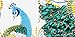 Ribbon embroidery Kit,Fanryn 3D Silk ribbon embroidery Peacock pattern design Cross Stitch Kit Embroidery for beginner DIY Handwork Home Decoration Wall Decor 60x65cm (No frame)