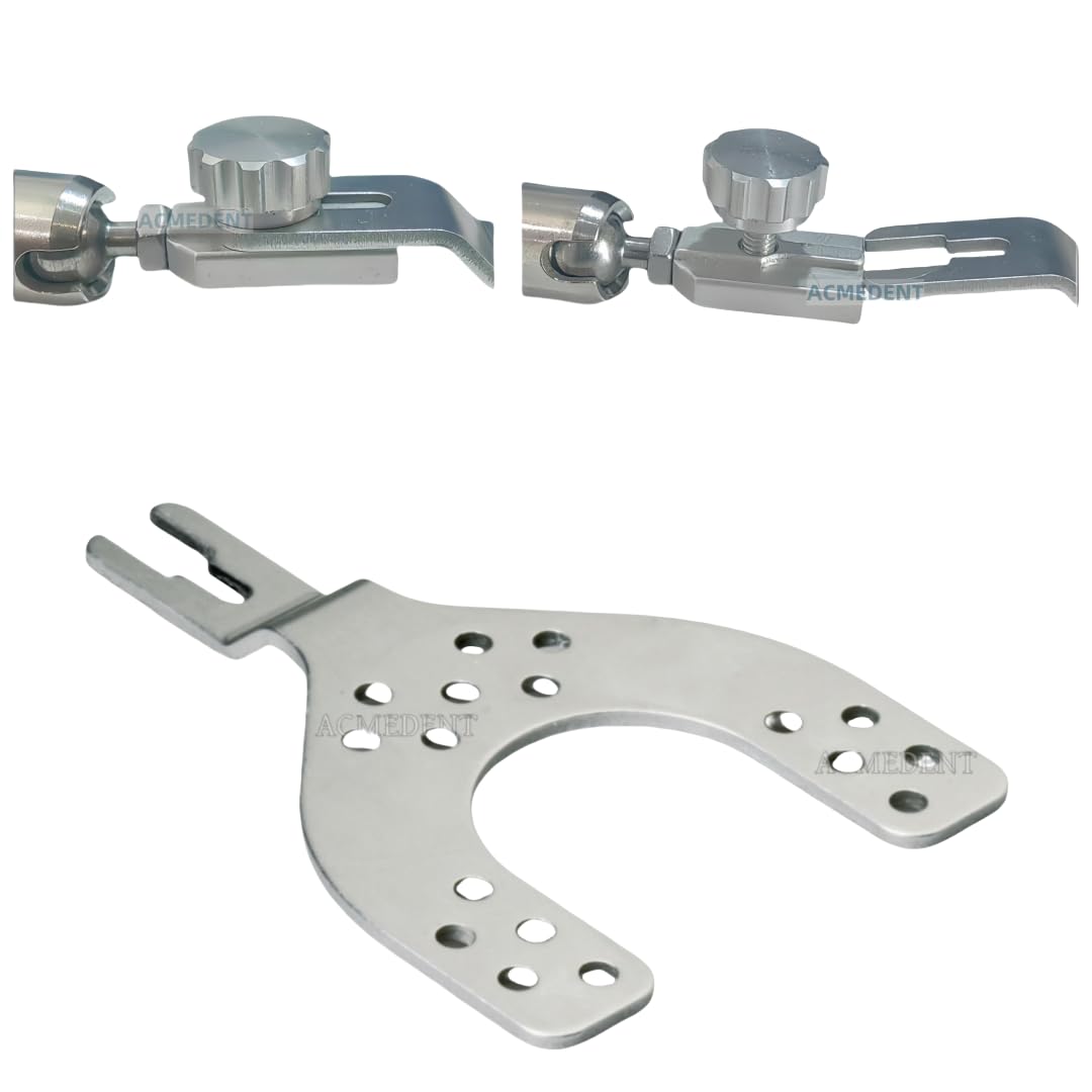 5-Pcs Baumann Style Bite Fork Dental Arto Face Bow Fits with Artex Amann Forks