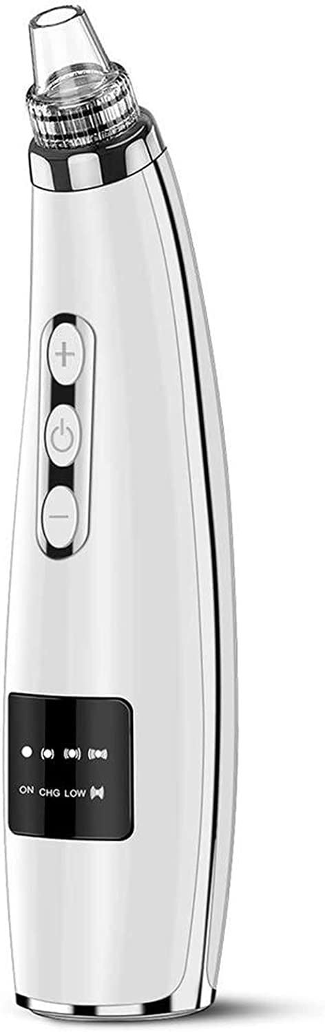 Remopador de limpiador de poros Blackhead, 5 dispositivos de succión de Blackhead de vicibilidad eléctrica de potencia ajustable, kit de herramientas de extractores de comedone de acné eléctric