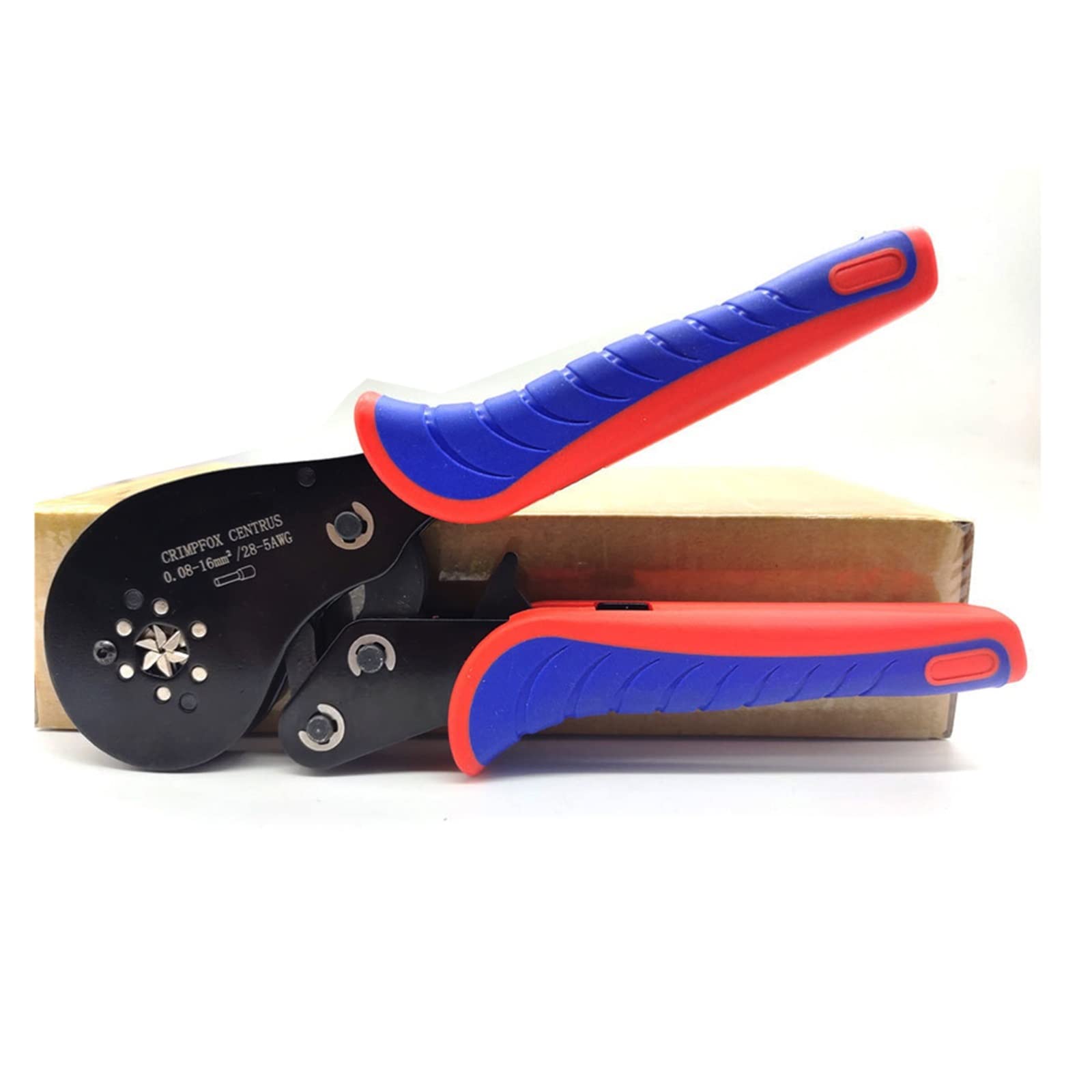 HSC8 16-6 0.08-16mm² zestaw szczypiec do zaciskania końcówek rurowych narzędzie do zaciskania złączy tulejowych precyzyjny zestaw zacisków elektrycznych perfection (Color : HSC8 16-6)