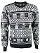 DOCTOR WHO Pull de Noël Extra Small - Officiel BBC Pull Festive Motifs Tardis et Daleks - Bleu Marin - XS