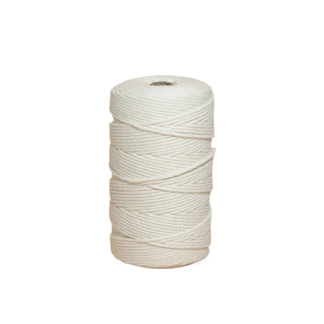 Cordón de algodón Trenzado Cordón de macramé algodón for Manualidades con Cuerda 4 mm
