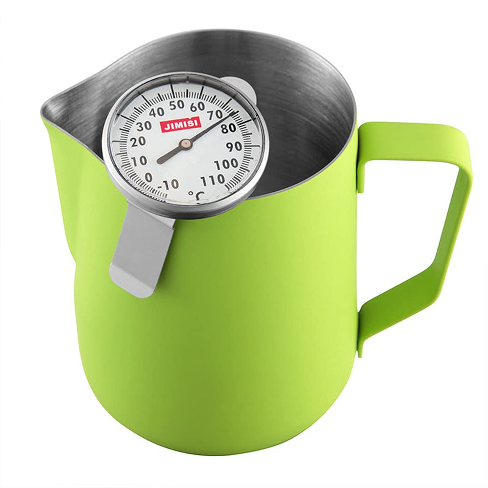 Termometro per il latte in acciaio inossidabile termometro per caffè -10~110 ° C per cucina, barbecue, cibo, bistecca, tacchino, dolci, latte, acqua del bagno