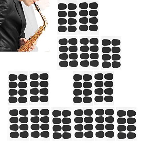 Tomotato Mouthpiece Cushions, 40 Pcs, Black, Silicone, Saxophone & Clarinet, E, Woodwind Instrument Accessories - Thumbnail 3