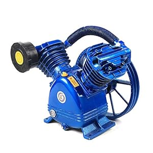 Kompressor Aggregat 4KW Kompressor 5.5HP 2 Zylinder 21CFM Luftkompressor-Pumpenkopf 850RPM 8 Bar Druckluft Kompressoraggregat zum Leichtindustrie Textil