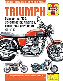 Triumph Bonneville (01 - 15) Haynes Repair Manual (Paperback) book cover