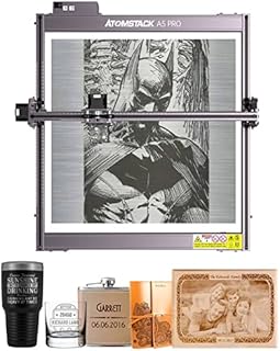Atomstack A5 pro Laser Cutter and Engraver Machine by UESUIKA, 40w Diode Laser Engraving Machine, 5-5.5W Optical Power, Easy Assembly, Eye Protection Fixed Focus Compressed Spot