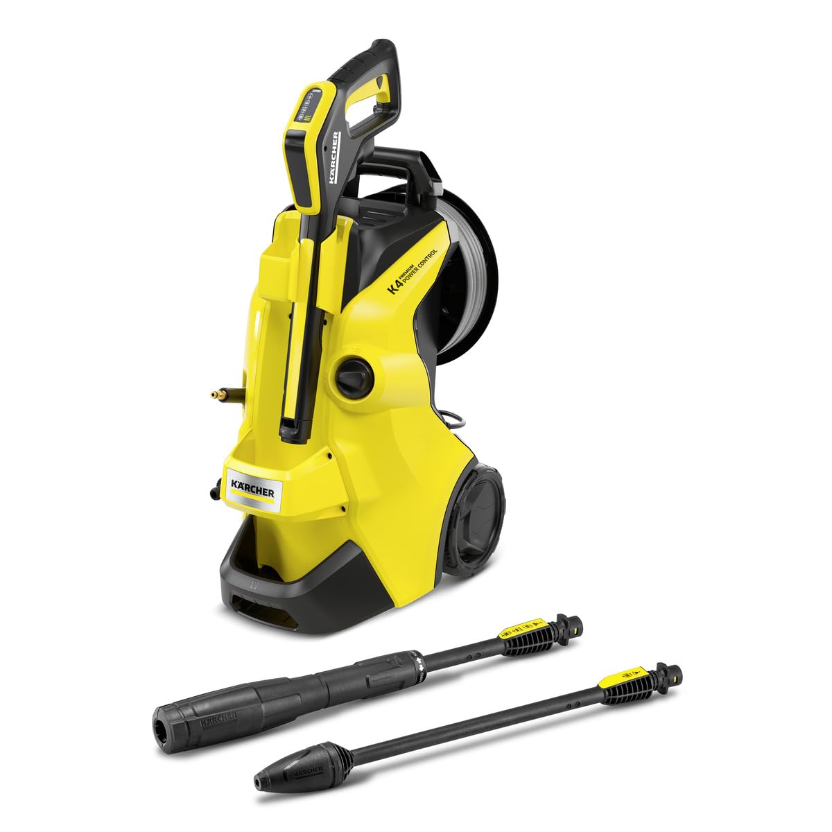 Kärcher Hidrolimpiadora K 4 Premium Power Control Flex - Hidrolimpiadora de Alta presión 130 Bar, caudal: 420l/h, Rendimiento:30 m², Boquilla Turbo, Lanza pulverizadora.