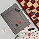 SIQUK Magnetisches Würfeltablett Rechteckiges Würfelbrett Faltbar Würfelbretter Samt Leder Würfelteller für Dungeons and Dragons, Gray