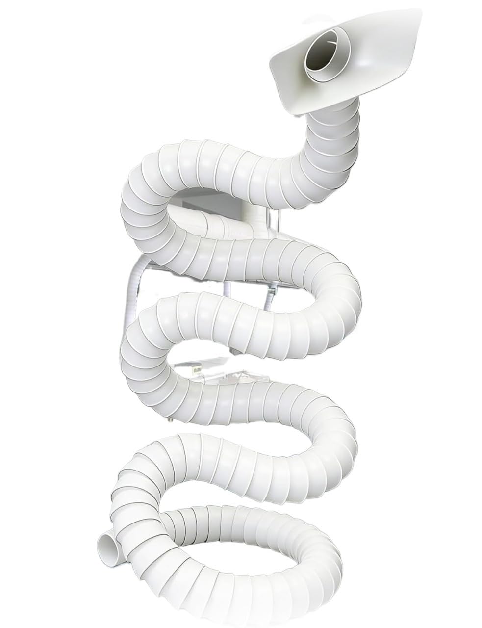 Wąż ekstraktora, regulowane ramię wyciągacza oparów, średnica 5 cm / 7,5 cm, 80 cm - 250 cm, cichy kaptur, kolor B A (B, 2,95 cala - 70,87 cala / 180 cm)
