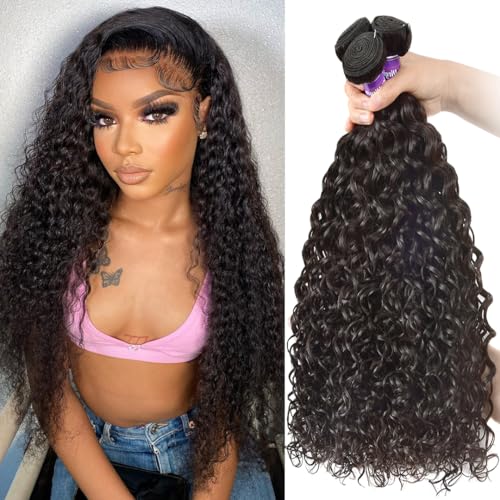 Human Hair Water Wave Bundles 