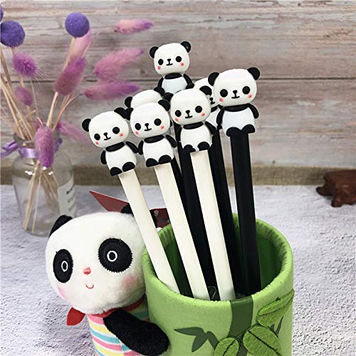 6pcs Cute Cartoon Panda Penne Di Gel Di Kawaii Della Cancelleria 05 Millimetri Accessori Per La Casa Articoli Da Regalo Nero Ago Gel Penne Della