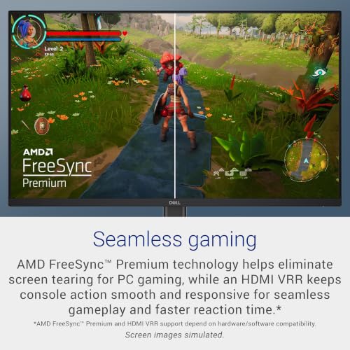 Image of Dell 24 240Hz Gaming Monitor - SE2426HG - 23.8-inch FHD (1920x1080) 240Hz Display, in-Plane Switching (IPS) Technology, AMD FreeSync Premium, TUV 3-Star, 2X HDMI, DisplayPort 1.4, Tilt