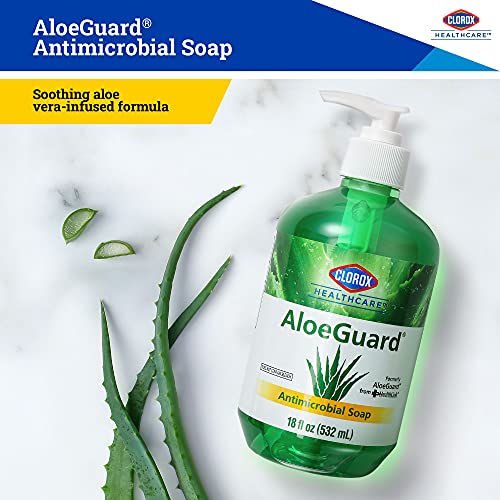 Clorox Healthcare Aloeguard Antimicrobial Soap 18 Ounce Antimicrobial Hand Soap From For Healthcare Professionals | Hand Soap For Everyday Use With Aloe Vera To Soothe & Moisturize Hands #TOP4