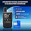 Lifetime Free Global Walkie Talkies Long Range, POC-1 Lite, 4G LTE Unlimited Range POC Two-Way Radios with Bluetooth & APP, Rechargeable Walkie Talkies, Support User Self-Group Creation