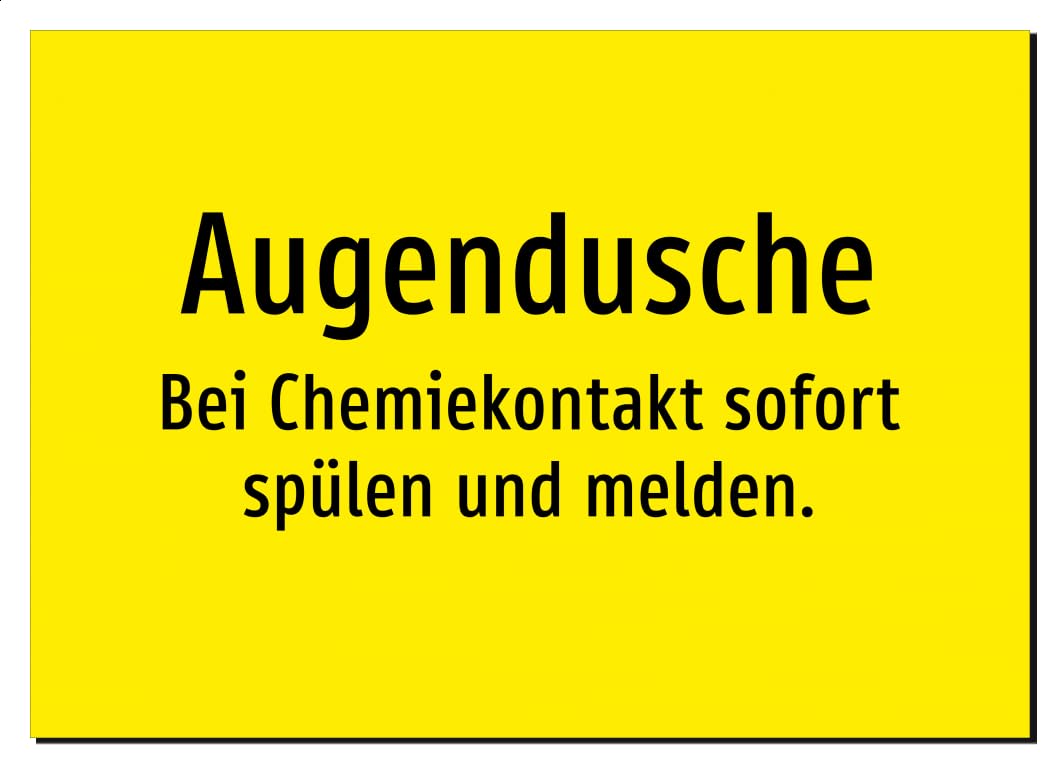 38267-DE-T-08 | Augendusche - Bei Chemiekontakt sofort spülen und melden